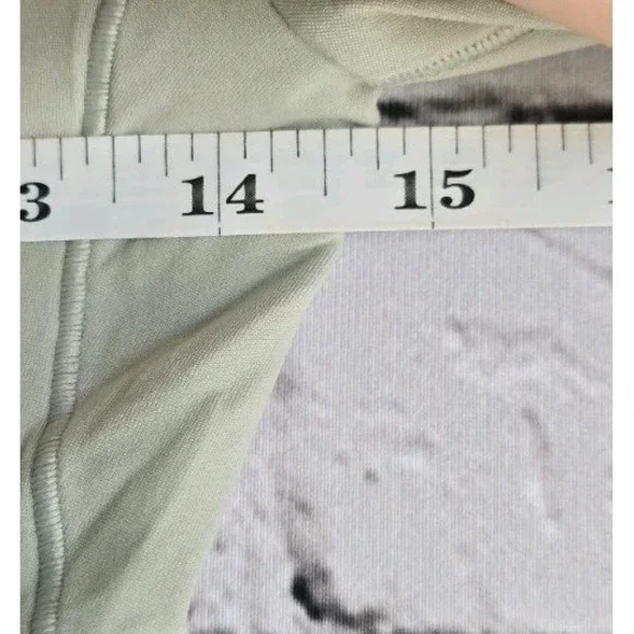 Lululemon Wundermost Ultra-Soft Nulu Square-Neck Long-Sleeve Bodysuit Sage Green - Picture 7 of 9